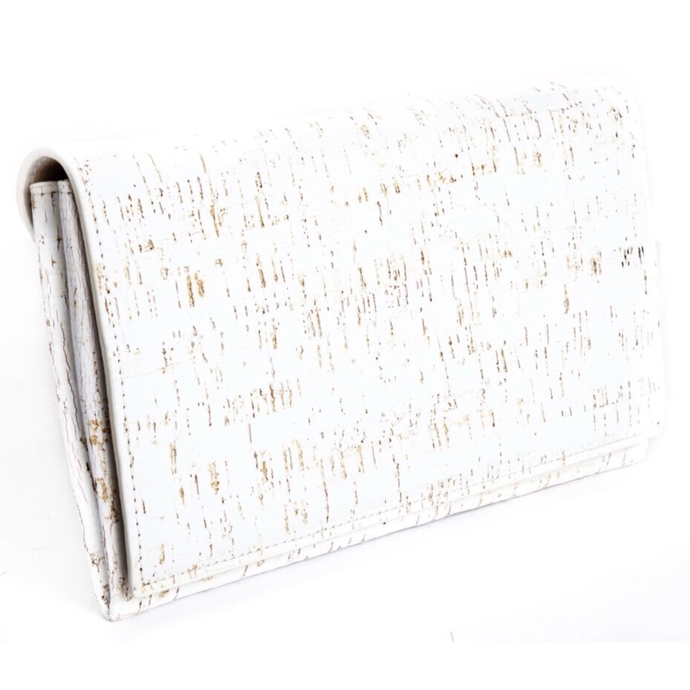Sondra Roberts Whitewashed Cork Clutch